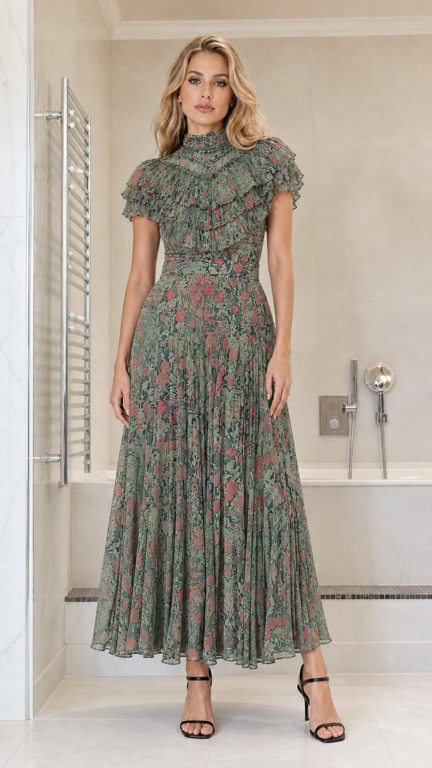 Front view of sage green color variant
