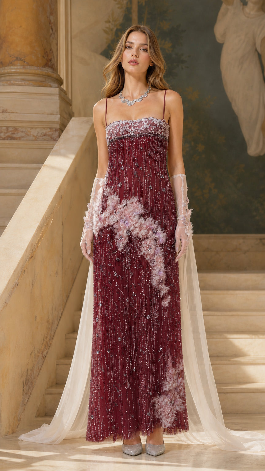 Front view of burgundy color variant