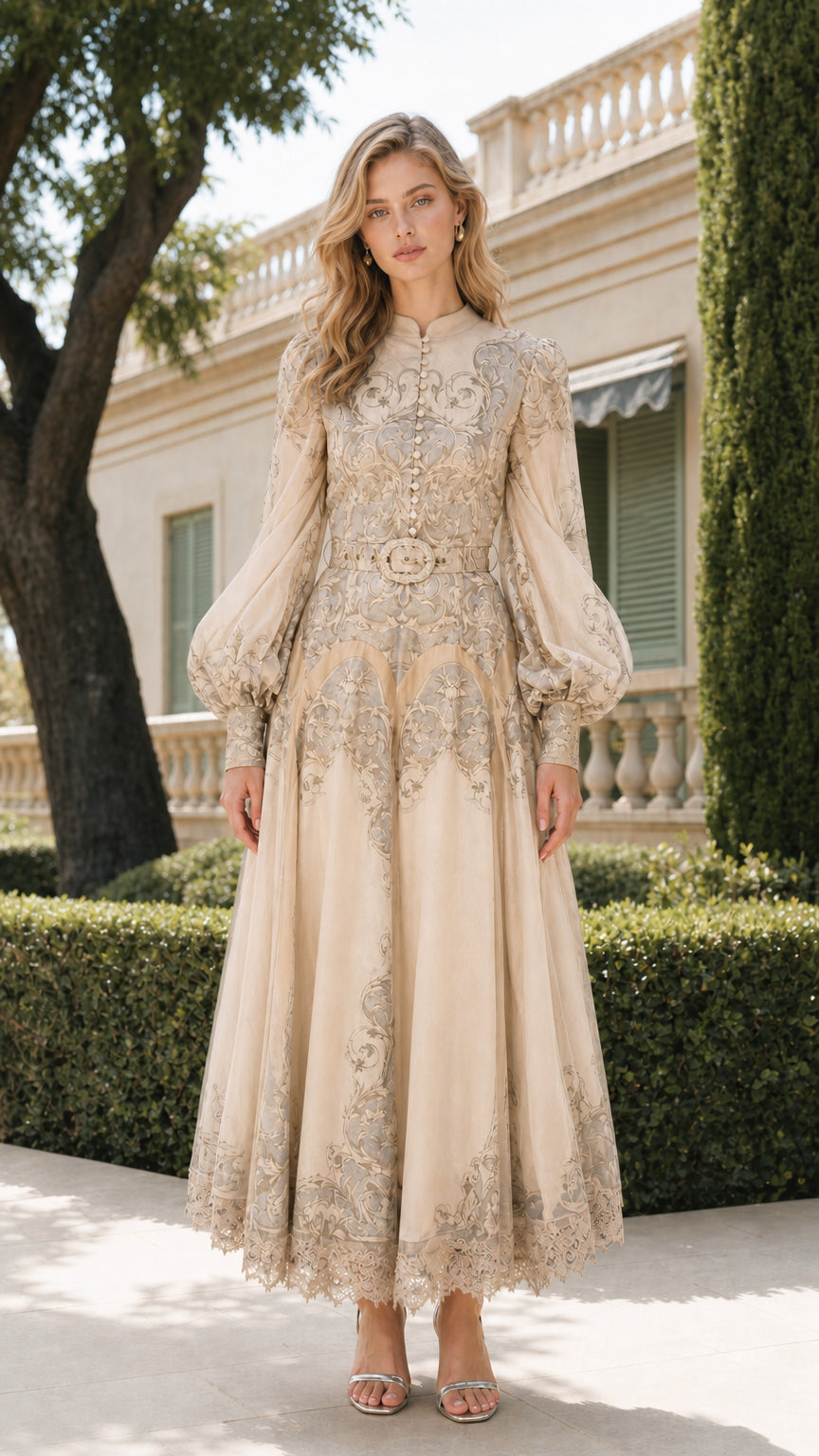 Front view of champagne color variant