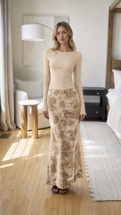 Front view of beige color variant