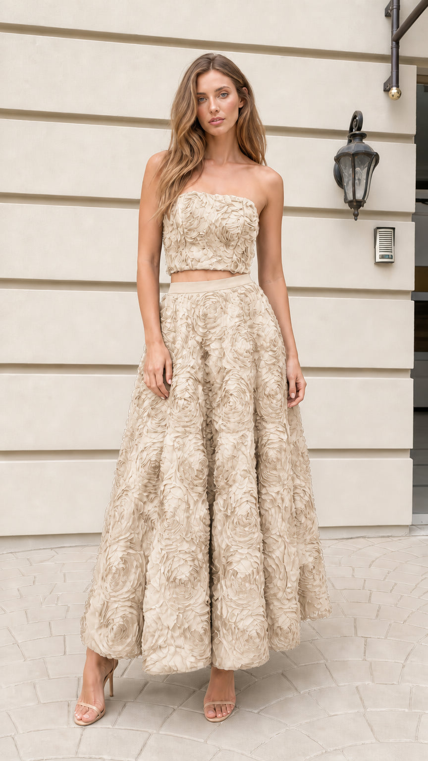 Front view of the beige color variant