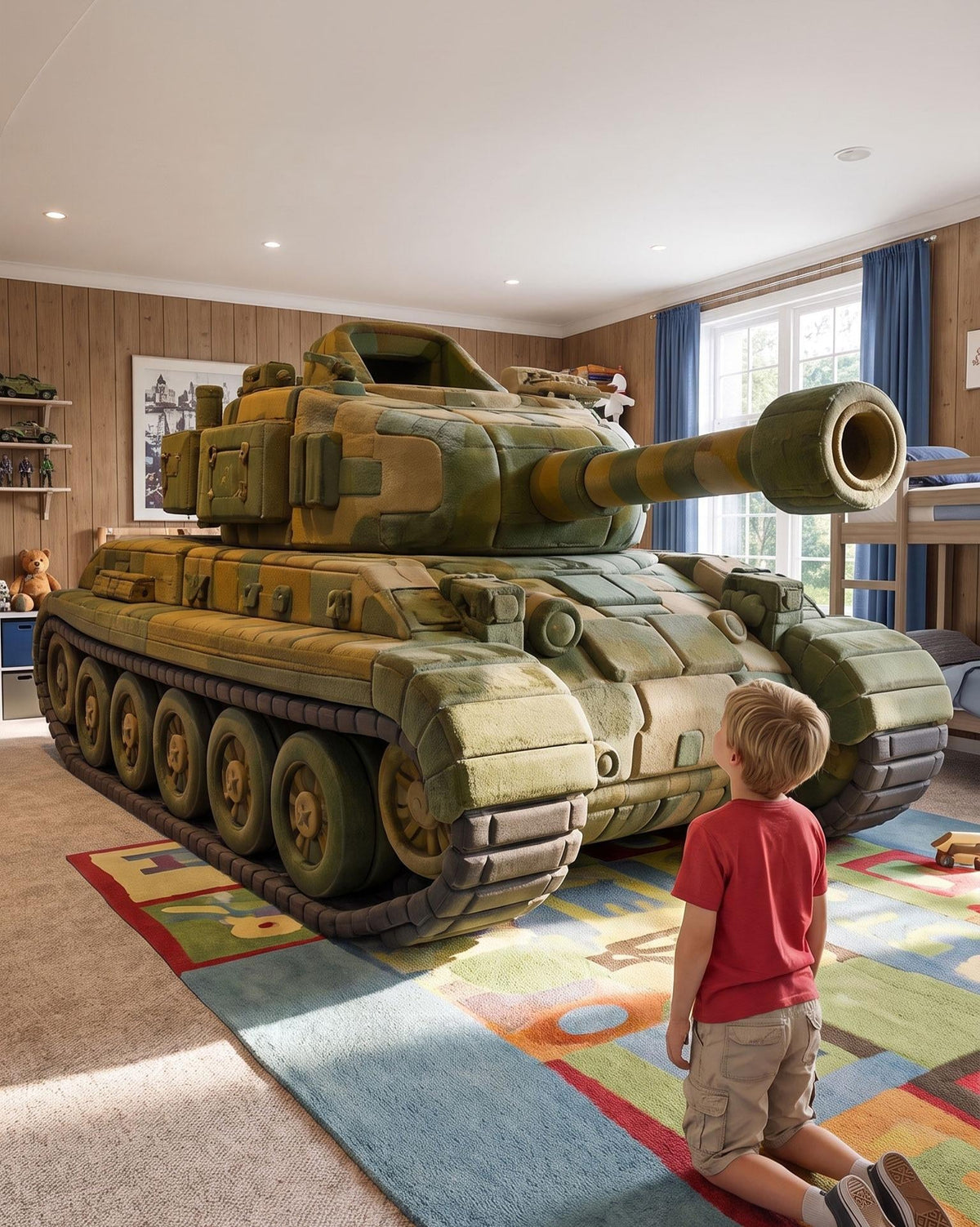 Giant Foam Tank Kids Beds