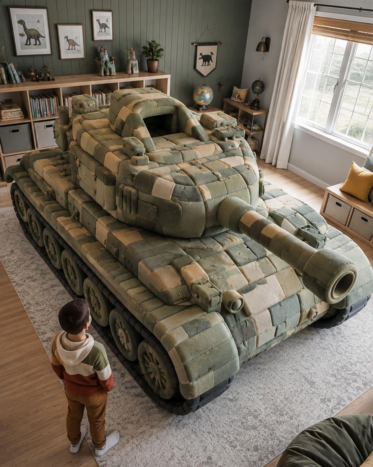 Giant Foam Tank Kids Beds