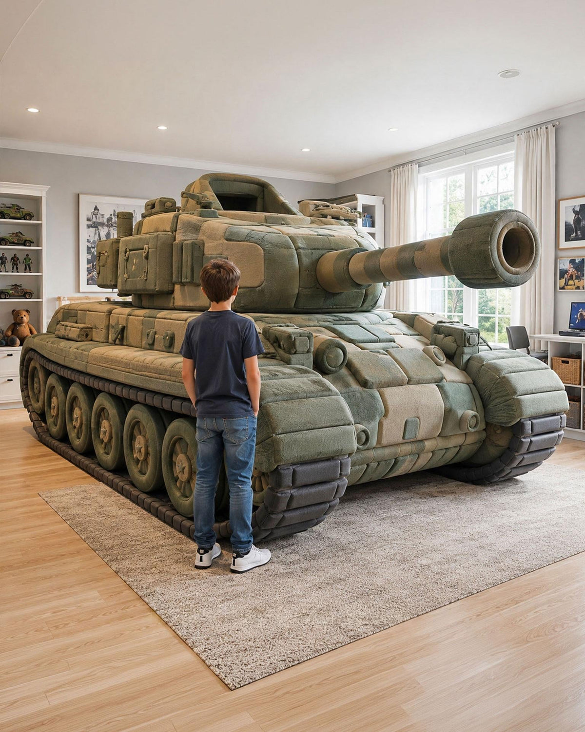Giant Foam Tank Kids Beds