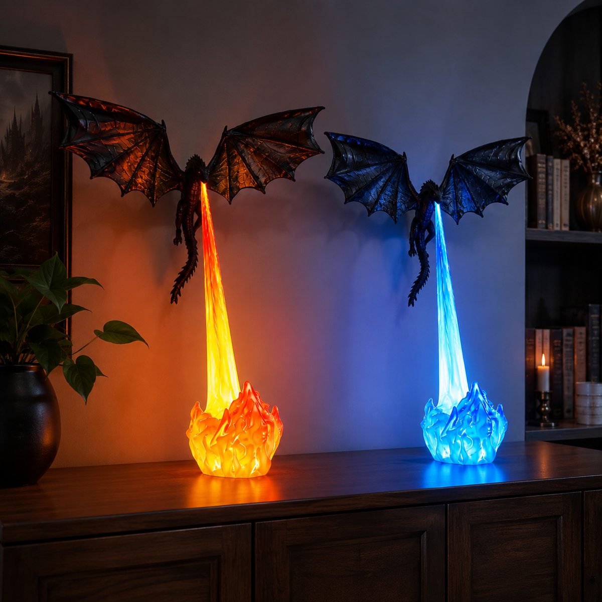 Fire Breathing Dragon Lamp