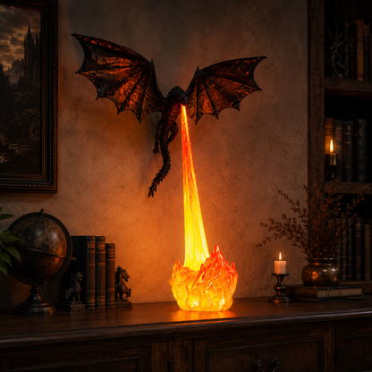 Fire Breathing Dragon Lamp