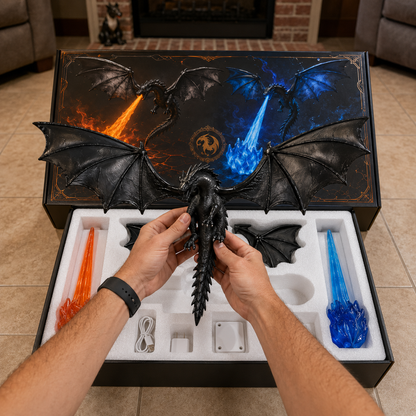 Fire Breathing Dragon Lamp
