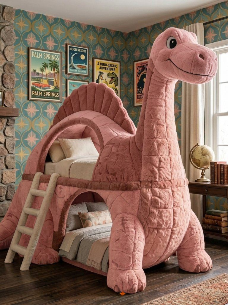 Giant Inflatable Dinosaur Bunk Bed